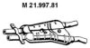 BMW 18101438567 Middle Silencer